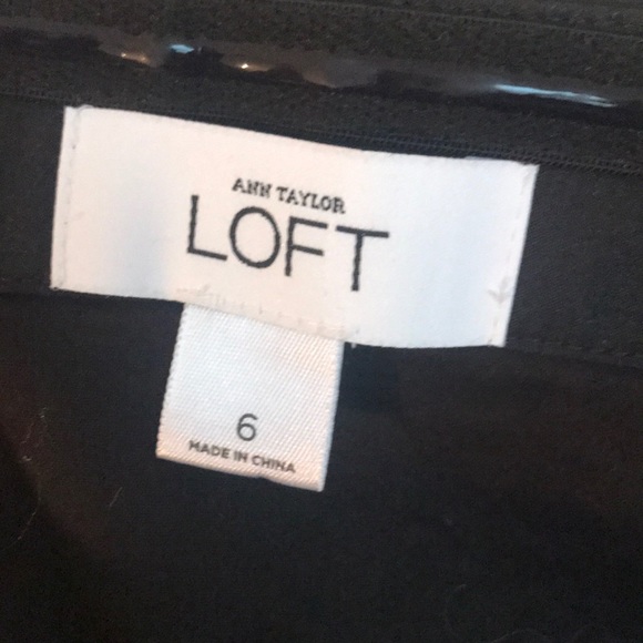 Strapless Black Dress with Ruffle Detail - Picture 6 of 6